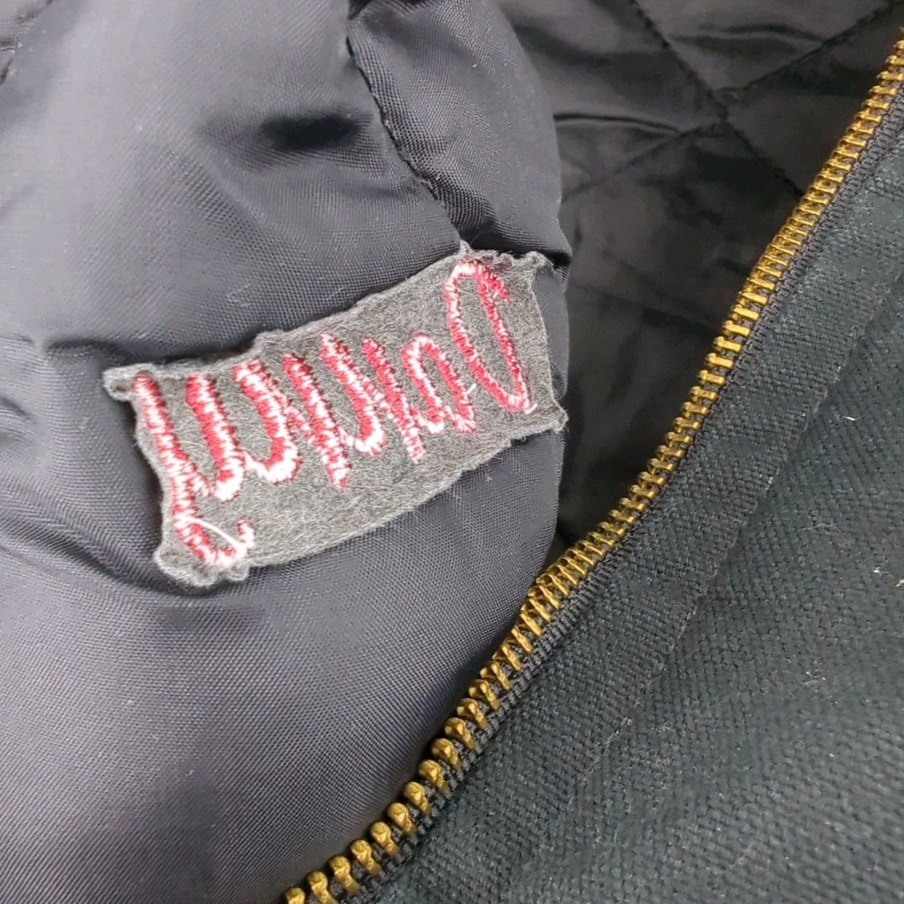 Carhartt Vest Quilt Lined V01 Men 2XL Black Relaxed Fit Company Name Embroidered - Picture 7 of 9